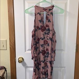 Pink and red keyhole American eagle dress